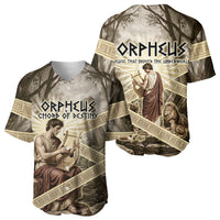 Orpheus Greek Mythology Lyre Musician Baseball Jersey Vintage Ancient Greek Meander Classical Statue