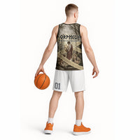 Orpheus Greek Mythology Lyre Musician Basketball Jersey Vintage Ancient Greek Meander Classical Statue