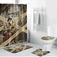 Orpheus Greek Mythology Lyre Musician Bathroom Set Vintage Ancient Greek Meander Classical Statue