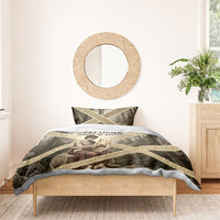 Orpheus Greek Mythology Lyre Musician Bedding Set Vintage Ancient Greek Meander Classical Statue