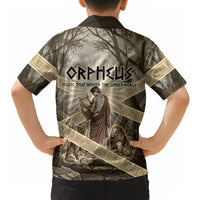 Orpheus Greek Mythology Lyre Musician Hawaiian Shirt Vintage Ancient Greek Meander Classical Statue
