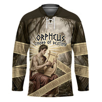Orpheus Greek Mythology Lyre Musician Hockey Jersey Vintage Ancient Greek Meander Classical Statue