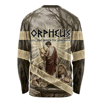 Orpheus Greek Mythology Lyre Musician Long Sleeve Shirt Vintage Ancient Greek Meander Classical Statue