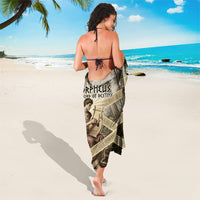 Orpheus Greek Mythology Lyre Musician Sarong Vintage Ancient Greek Meander Classical Statue