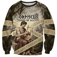 Orpheus Greek Mythology Lyre Musician Sweatshirt Vintage Ancient Greek Meander Classical Statue