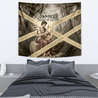 Orpheus Greek Mythology Lyre Musician Tapestry Vintage Ancient Greek Meander Classical Statue