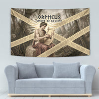 Orpheus Greek Mythology Lyre Musician Tapestry Vintage Ancient Greek Meander Classical Statue