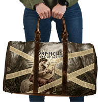 Orpheus Greek Mythology Lyre Musician Travel Bag Vintage Ancient Greek Meander Classical Statue