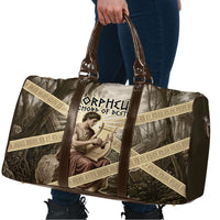Orpheus Greek Mythology Lyre Musician Travel Bag Vintage Ancient Greek Meander Classical Statue