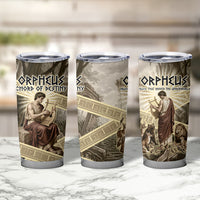 Orpheus Greek Mythology Lyre Musician Tumbler Cup Vintage Ancient Greek Meander Classical Statue