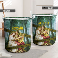 Orpheus And Eurydice Greek Mythology Lyre Laundry Basket Vintage Ancient Greek Meander Classical Statue