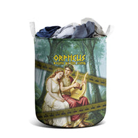 Orpheus And Eurydice Greek Mythology Lyre Laundry Basket Vintage Ancient Greek Meander Classical Statue
