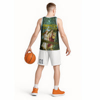 Orpheus And Eurydice Greek Mythology Lyre Basketball Jersey Vintage Ancient Greek Meander Classical Statue