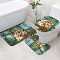 Orpheus And Eurydice Greek Mythology Lyre Bathroom Set Vintage Ancient Greek Meander Classical Statue