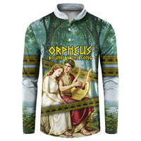 Orpheus And Eurydice Greek Mythology Lyre Button Sweatshirt Vintage Ancient Greek Meander Classical Statue