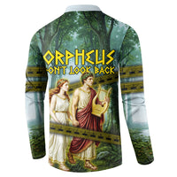 Orpheus And Eurydice Greek Mythology Lyre Button Sweatshirt Vintage Ancient Greek Meander Classical Statue