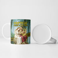Orpheus And Eurydice Greek Mythology Lyre Ceramic Mug Vintage Ancient Greek Meander Classical Statue