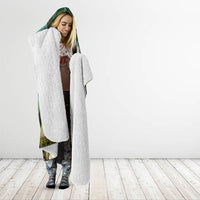 Orpheus And Eurydice Greek Mythology Lyre Hooded Blanket Vintage Ancient Greek Meander Classical Statue