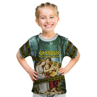 Orpheus And Eurydice Greek Mythology Lyre Kid T Shirt Vintage Ancient Greek Meander Classical Statue