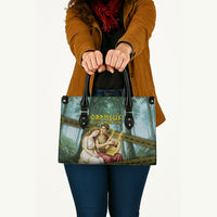 Orpheus And Eurydice Greek Mythology Lyre Leather Bag Vintage Ancient Greek Meander Classical Statue