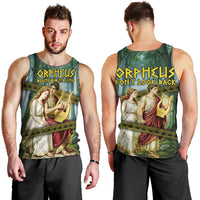 Orpheus And Eurydice Greek Mythology Lyre Men Tank Top Vintage Ancient Greek Meander Classical Statue