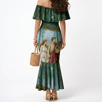 Orpheus And Eurydice Greek Mythology Lyre Mermaid Dress Vintage Ancient Greek Meander Classical Statue