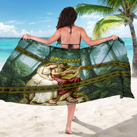 Orpheus And Eurydice Greek Mythology Lyre Sarong Vintage Ancient Greek Meander Classical Statue