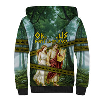 Orpheus And Eurydice Greek Mythology Lyre Sherpa Hoodie Vintage Ancient Greek Meander Classical Statue