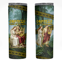 Orpheus And Eurydice Greek Mythology Lyre Skinny Tumbler Vintage Ancient Greek Meander Classical Statue