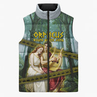 Orpheus And Eurydice Greek Mythology Lyre Sleeveless Puffer Jacket Vintage Ancient Greek Meander Classical Statue