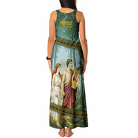 Orpheus And Eurydice Greek Mythology Lyre Tank Maxi Dress Vintage Ancient Greek Meander Classical Statue
