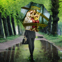 Orpheus And Eurydice Greek Mythology Lyre Umbrella Vintage Ancient Greek Meander Classical Statue