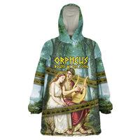 Orpheus And Eurydice Greek Mythology Lyre Wearable Blanket Hoodie Vintage Ancient Greek Meander Classical Statue