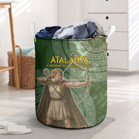 Atalanta Greek Mythology Huntress Archer Laundry Basket Ancient Greek Meander Pattern