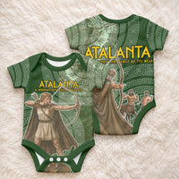 Atalanta Greek Mythology Huntress Archer Baby Onesie Ancient Greek Meander Pattern