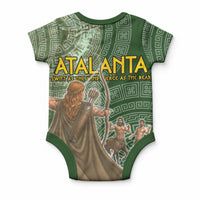 Atalanta Greek Mythology Huntress Archer Baby Onesie Ancient Greek Meander Pattern