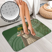 Atalanta Greek Mythology Huntress Archer Bathroom Set Ancient Greek Meander Pattern
