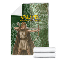 Atalanta Greek Mythology Huntress Archer Blanket Ancient Greek Meander Pattern
