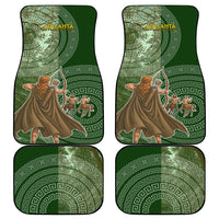 Atalanta Greek Mythology Huntress Archer Car Mats Ancient Greek Meander Pattern
