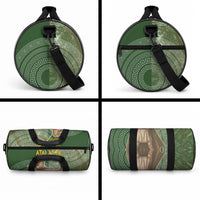 Atalanta Greek Mythology Huntress Archer Duffle Bag Ancient Greek Meander Pattern