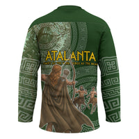 Atalanta Greek Mythology Huntress Archer Hockey Jersey Ancient Greek Meander Pattern