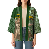 Atalanta Greek Mythology Huntress Archer Kimono Ancient Greek Meander Pattern