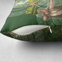 Atalanta Greek Mythology Huntress Archer Pillow Cover Ancient Greek Meander Pattern