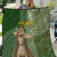 Atalanta Greek Mythology Huntress Archer Quilt Ancient Greek Meander Pattern