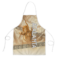Atalanta Greek Mythology Huntress Archer Apron Ancient Greek Heroine Goddess Vintage Meander Artwork