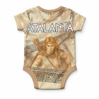 Atalanta Greek Mythology Huntress Archer Baby Onesie Ancient Greek Heroine Goddess Vintage Meander Artwork