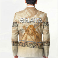 Atalanta Greek Mythology Huntress Archer Blazer Ancient Greek Heroine Goddess Vintage Meander Artwork
