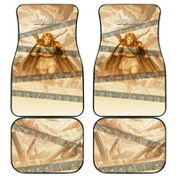 Atalanta Greek Mythology Huntress Archer Car Mats Ancient Greek Heroine Goddess Vintage Meander Artwork