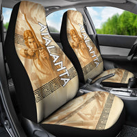 Atalanta Greek Mythology Huntress Archer Car Seat Cover Ancient Greek Heroine Goddess Vintage Meander Artwork