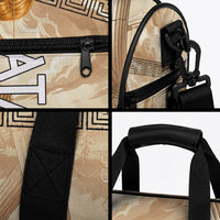 Atalanta Greek Mythology Huntress Archer Duffle Bag Ancient Greek Heroine Goddess Vintage Meander Artwork